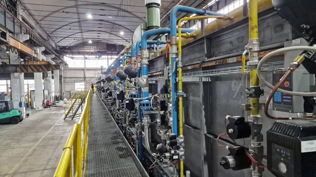 Impianto elettrico in un reparto produttivo