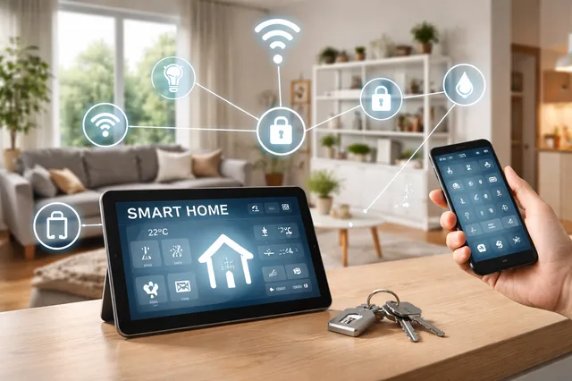 Casa intelligente gestita da tablet e smartphone